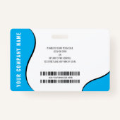 Aangepaste ID-kaart voor bedrijfs-Logo foto werkne Badge (Achterkant)