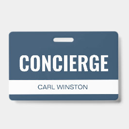 Aangepaste ID-kaart voor hotelconciërge Badge
