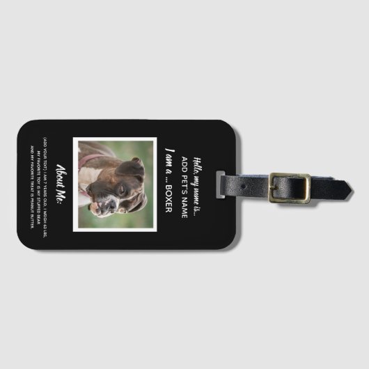 Aangepaste ID-Labels Bagagelabel (Voorkant (horizontaal))