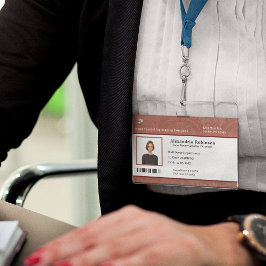 Aangepaste ID medewerker-ID Identificatiedag foto- Badge