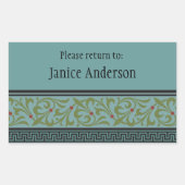 Aangepaste ID-Sticker Rechthoekige Sticker (Voorkant)