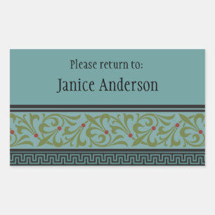 Aangepaste ID-Sticker Rechthoekige Sticker