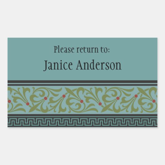 Aangepaste ID-Sticker Rechthoekige Sticker (Voorkant)