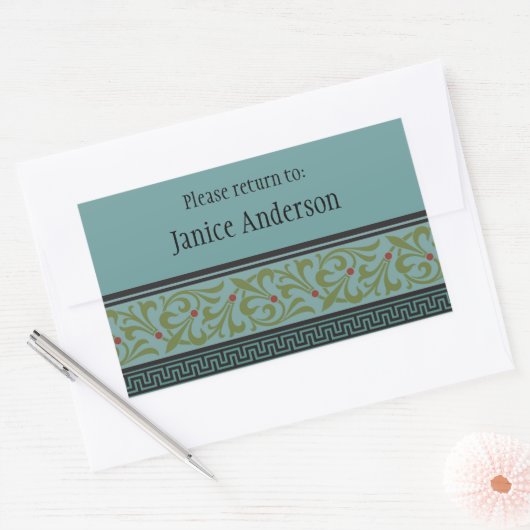 Aangepaste ID-Sticker Rechthoekige Sticker (Envelop)