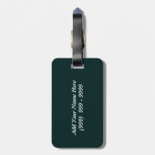 Aangepaste ID voor handdoeken Zwan Bagagelabel (Achterkant verticaal)