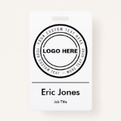 Aangepaste ID voor werknemers van Business LOGO Badge (Voorkant)