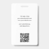 Aangepaste identificatiebadge moderne ronde foto l badge (Achterkant)