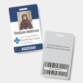 Aangepaste identificatiebadge | Naamplaatje Badge (Voor- en achterkant)