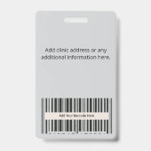 Aangepaste identificatiebadge | Naamplaatje Badge (Achterkant)