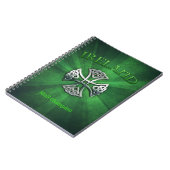 Aangepaste Ierland Celtic Cross Notitieboek (Linkerzijde)