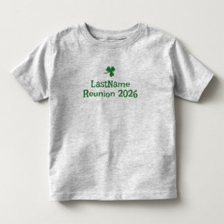 Aangepaste Ierse Clan Shamrock T-Shirt - kinderen
