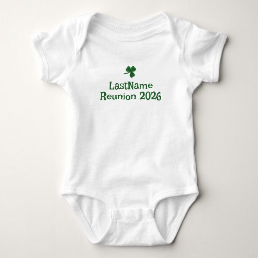 Aangepaste Ierse Clan Shamrock T-Shirt - kinderen (Voorkant)