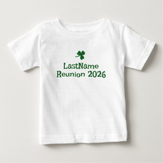 Aangepaste Ierse Clan Shamrock T-Shirt voor kinder