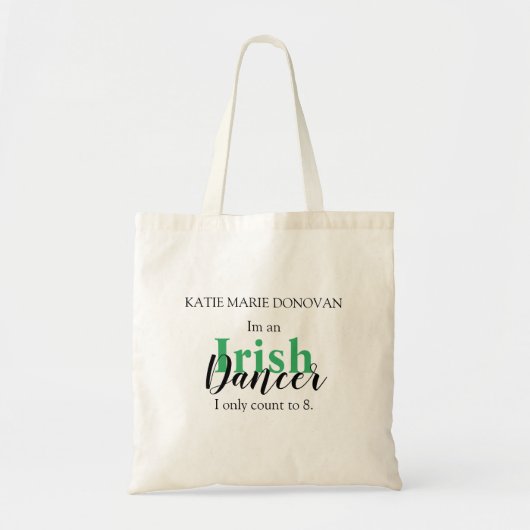 Aangepaste Ierse dansprijsopgave Tote Bag (Voorkant)