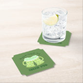 Aangepaste Ierse onderzetters met groene bier (Insitu)