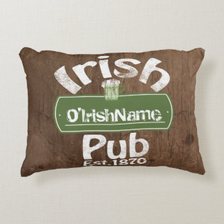 Aangepaste Ierse Pub Old Keg Effect Sign Accent Kussen