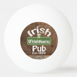 Aangepaste Ierse Pub Old Keg Effect Sign Pingpongbal