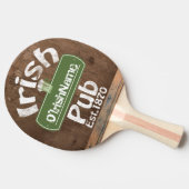 Aangepaste Ierse Pub Old Keg Effect Sign Tafeltennisbatje (Zijkant)