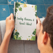 Aangepaste Ierse Shamrock & Clover Border Notitieboek