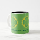 Aangepaste Ierse Shamrock Mok (Voorkant links)