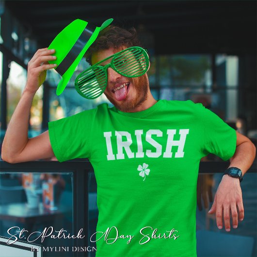 Aangepaste Ierse Shamrock St Patricks Day T-shirt