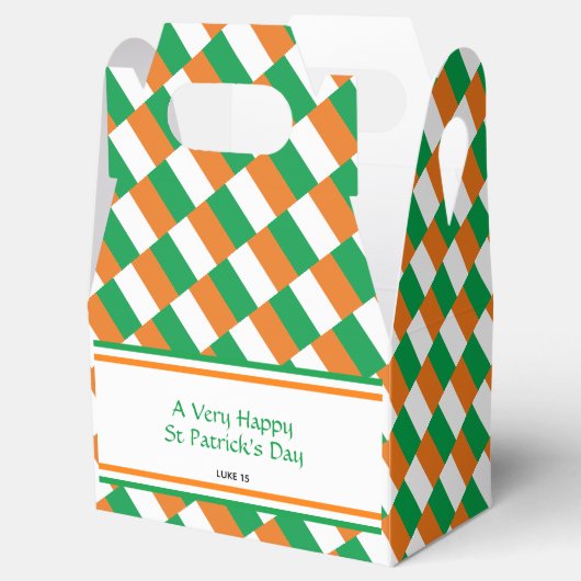 Aangepaste Ierse vlag Bedankdoosjes (Geopend)