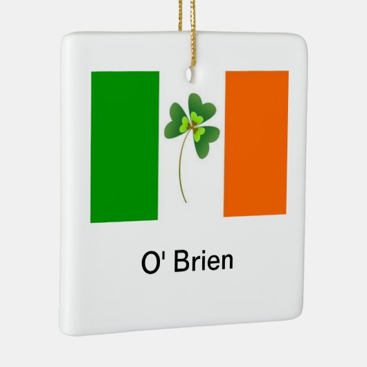 Aangepaste Ierse vlag Keramisch Ornament (Rechts)