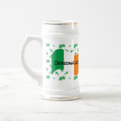 Aangepaste Ierse vlag met Celtic Font Bierpul (Links)