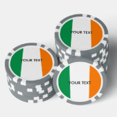 Aangepaste Ierse vlag poker chips voor Ierland (Opstapeling)