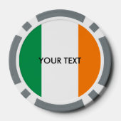 Aangepaste Ierse vlag poker chips voor Ierland (Achterkant)