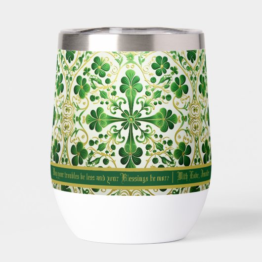 Aangepaste Ierse zegen | Mogen uw problemen minder (Achterkant)