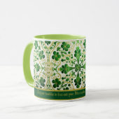 Aangepaste Ierse zegen | Mogen uw problemen minder Mok (Voorkant links)