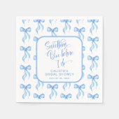 Aangepaste iets blauw voordat ik Vrijgezellenfeest Servet (Voorkant)