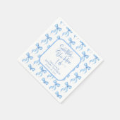 Aangepaste iets blauw voordat ik Vrijgezellenfeest Servet (Hoek)