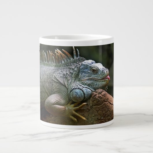 Aangepaste Iguana-mokken Grote Koffiekop (Voorkant)