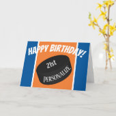 Aangepaste ijshockey gepersonaliseerde leeftijd na kaart (Gele Bloem)