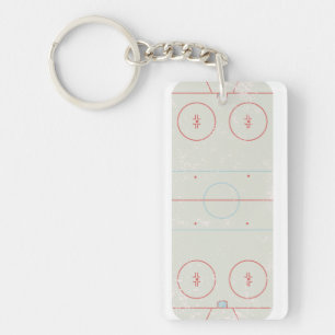 Aangepaste ijshockey Rink Sleutelhanger