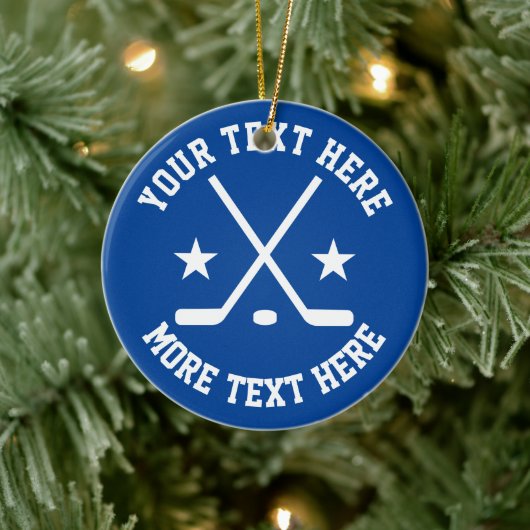 Aangepaste ijshockey sport kerstboom ornament (Boom)