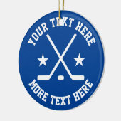 Aangepaste ijshockey sport kerstboom ornament (Links)