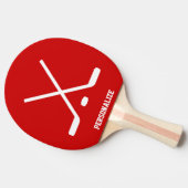 Aangepaste ijshockeyfan pingpongpeddel tafeltennisbatje (Zijkant)