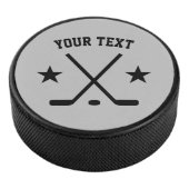 Aangepaste ijshockeypuck met kruisstaafjes logo hockey puck (3/4)