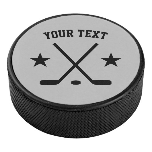 Aangepaste ijshockeypuck met kruisstaafjes logo hockey puck (3/4)