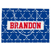 Aangepaste ijshockeysticks met een cadeautas (Achterkant)