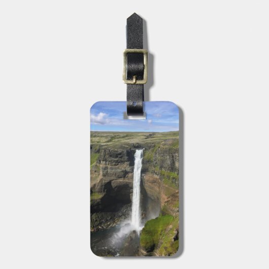 Aangepaste IJslandse waterval - bagagelabel (Voorkant verticaal)