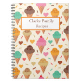 Aangepaste ijsrecepten notitieboek (Voorkant)