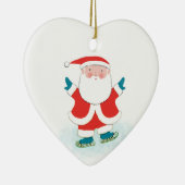 Aangepaste ijsschaatser keramisch ornament (Rechts)