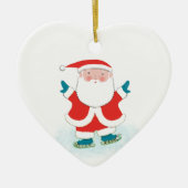 Aangepaste ijsschaatser keramisch ornament (Voorkant)