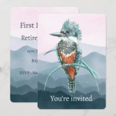 Aangepaste IJsvogel Feestelijke Viering Kaart (Voorkant / Achterkant)