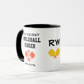 Aangepaste IK BEN EEN GEHEIME PICKLEBALL DINKER Le Mok (Voorkant links)