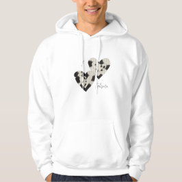 Aangepaste "Ik ben verliefd" twee-hart hoodie